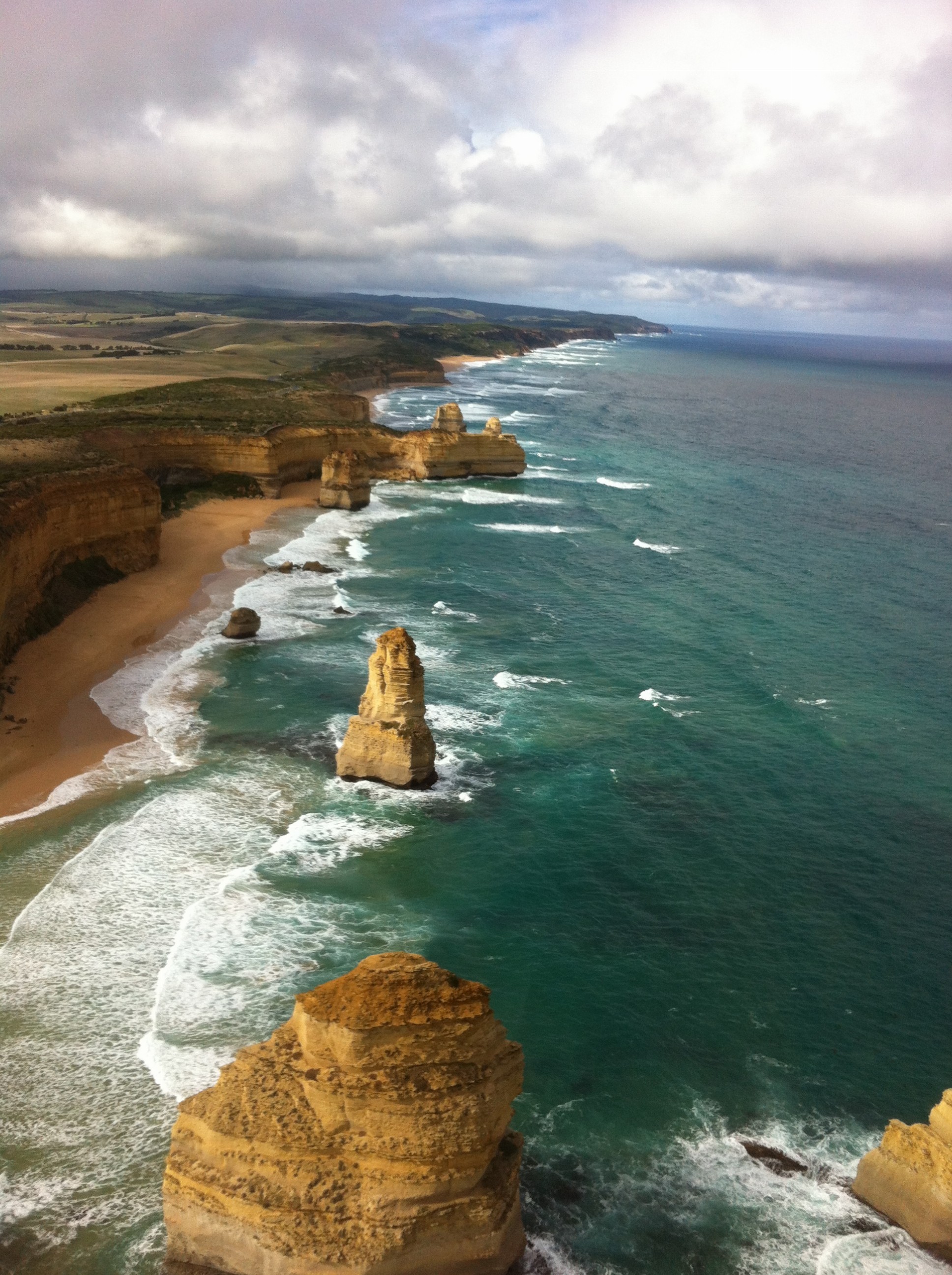 A drive along the rugged old coastline of the Great Ocean Road is a truly spectacular experience and from the air its just as magnificent!