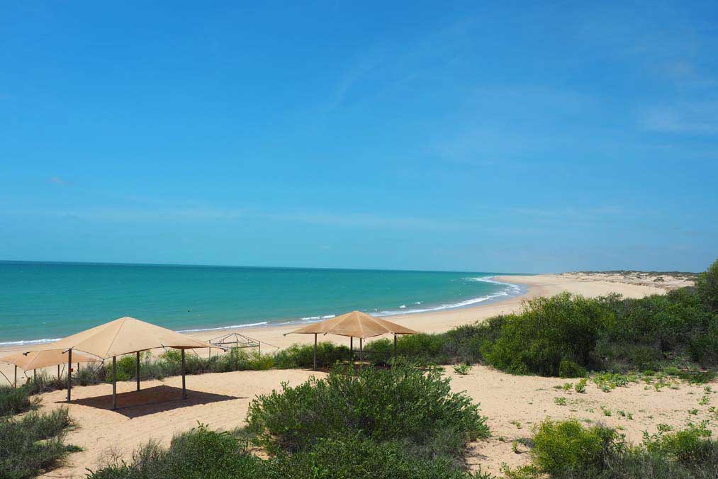 You can walk for hours along the beaches around Jacks Bar and Restaurant