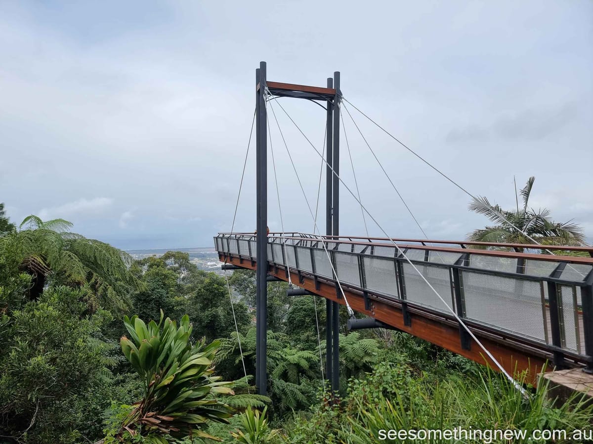 Coffs Harbour Forest Sky Pier & Picnic Area at Sealy Lookout in Orara East State Forest