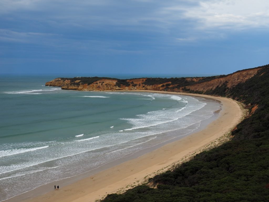 Point Addis Beach is a great place to stop for a long beach walk on the Great Ocean Road Drive