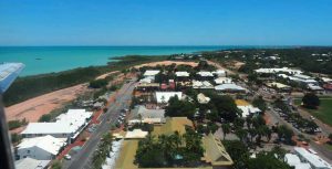 The view of Broome from the plane window. 