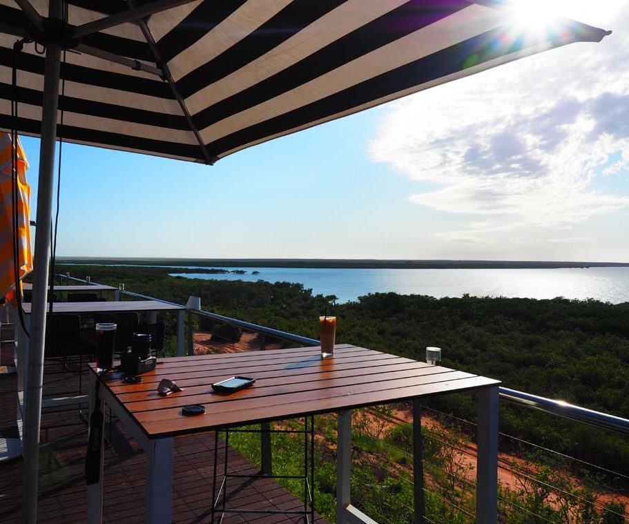 The view of the mangroves and ocean at the Mangrove Hotels Bay Club